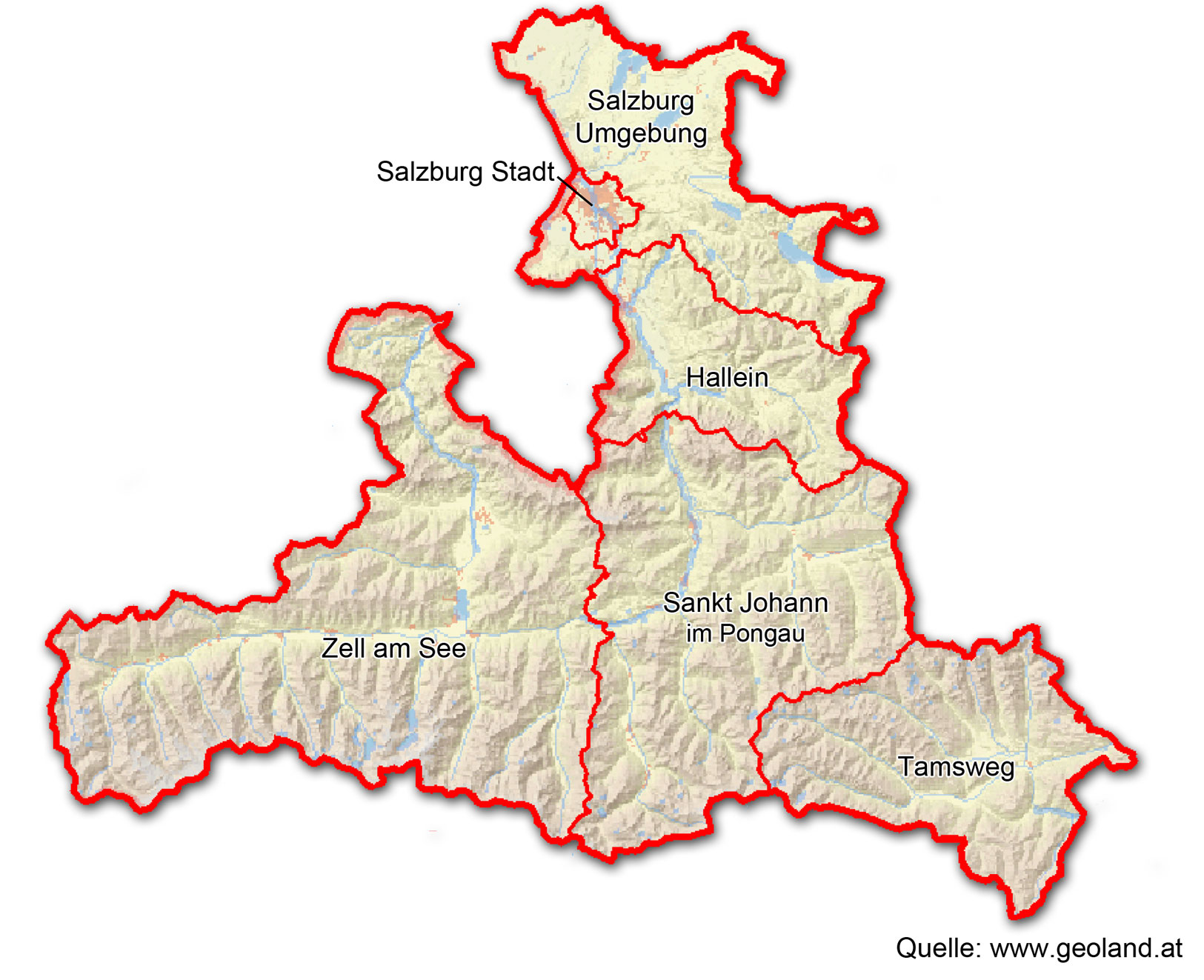 Salzburg Karte Österreich